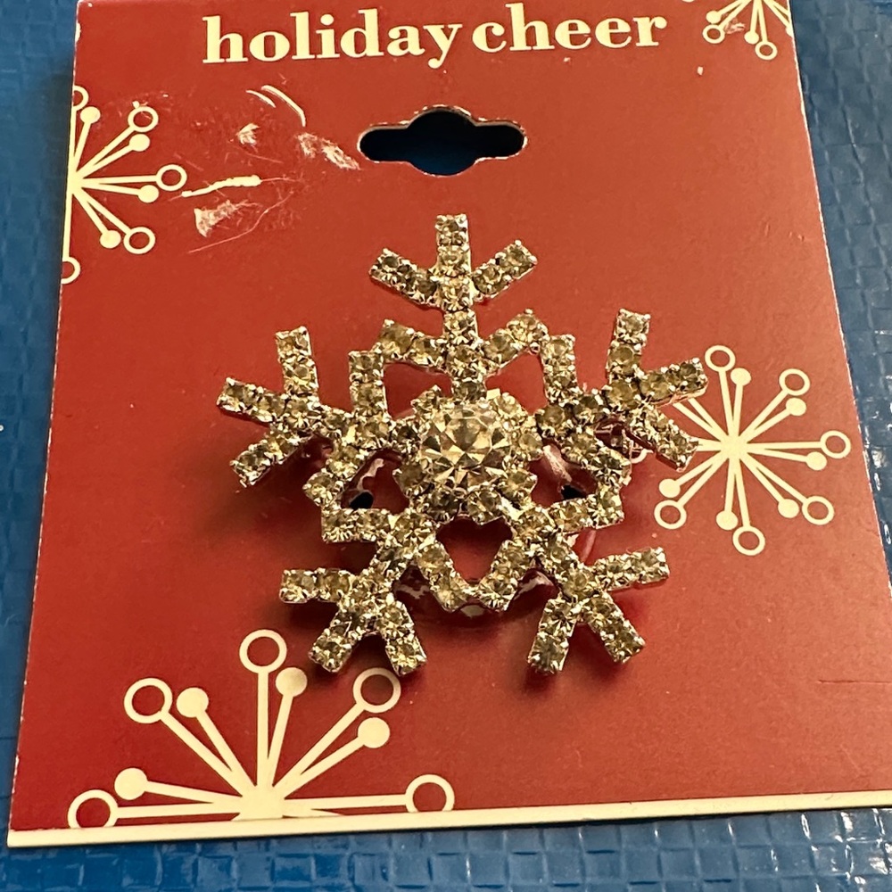 Christmas Snowflake Brooch
